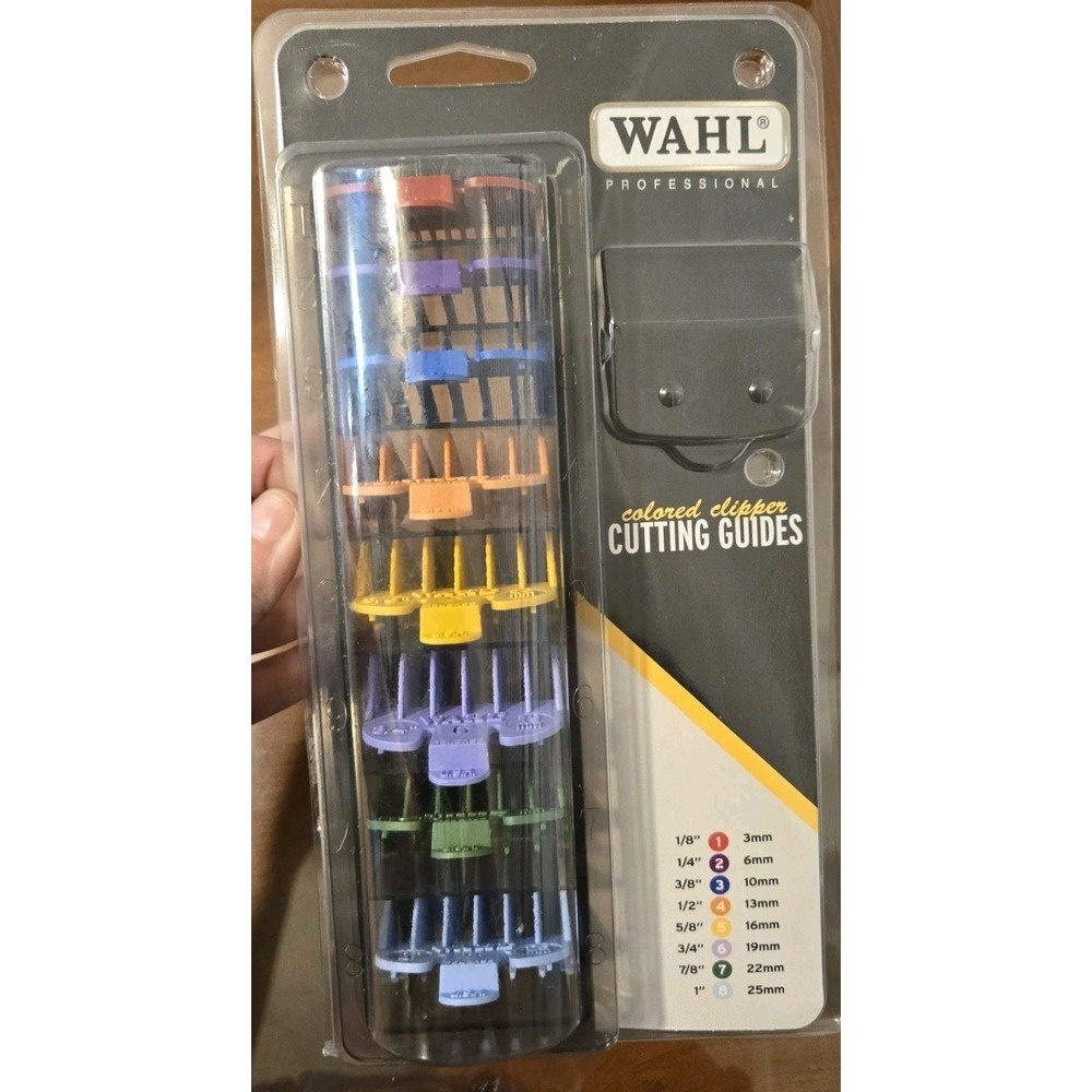New Wahl Hair Fur Clipper Cutting Guides Guards Color Coded 8 With Tray TikTok